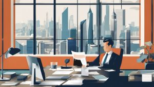 Een gedetailleerde grafiek van de palladiumprijzen in een moderne kantooromgeving.