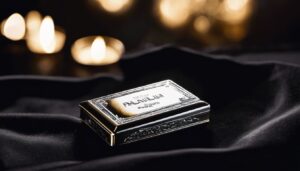 Een schitterende palladiumstaaf rustend op een fluwelen kussen.