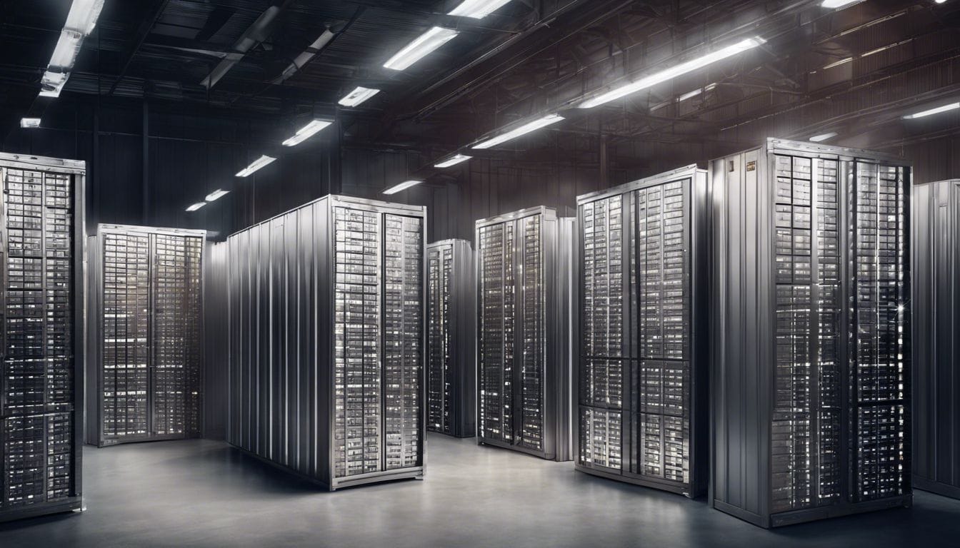 Een beeld van een veilige opslagfaciliteit in Zwitserland met verzegelde Credit Suisse palladium bars.