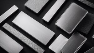 Een zachte, zilverwitte palladium metalen staaf in plat design.